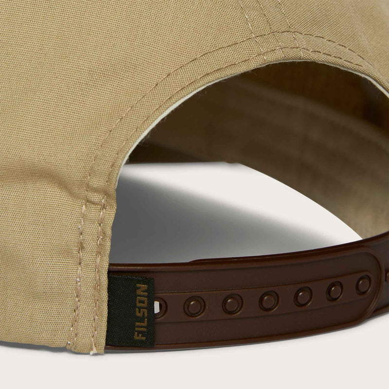 Rope trucker cap by Filson | Khaki scenic patch (Brown)