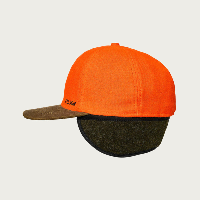 Insulated blaze/tin cloth cap by Filson | Desert tan / blaze o (Orange)