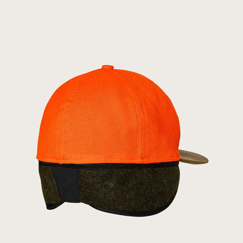 Insulated blaze/tin cloth cap by Filson | Desert tan / blaze o (Orange)