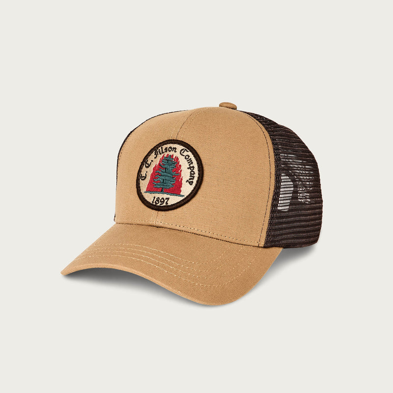 Logger mesh cap di Filson | Wheat / fire (Brown)