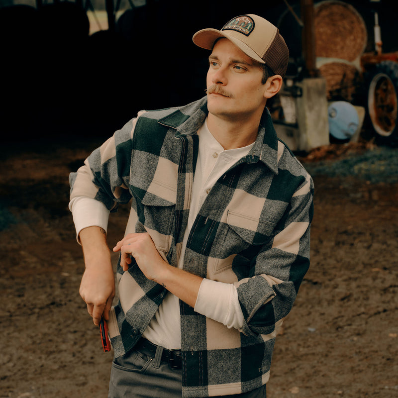 Logger mesh cap di Filson | Wheat / wood (Brown)