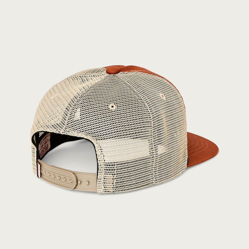 Trucker mesh cap di Filson | Iron rust / filson (Orange)