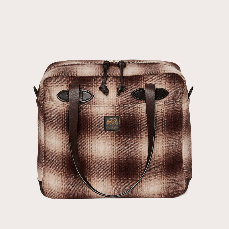 Mackinaw wool zipper tote bag von Filson | Brown tan ombr (Brown)