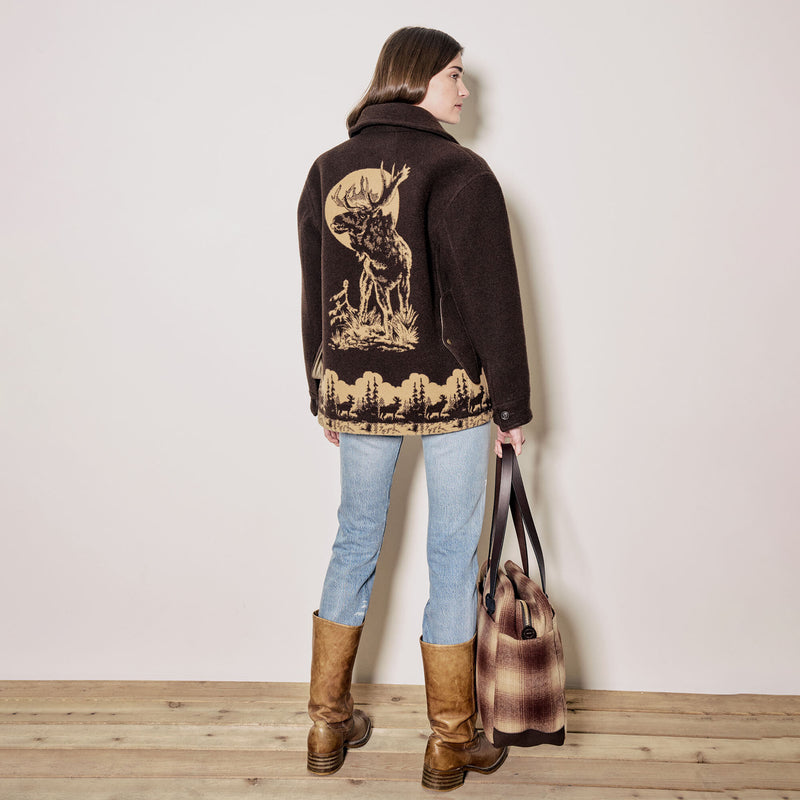 Mackinaw wool zipper tote bag von Filson | Brown tan ombr (Brown)