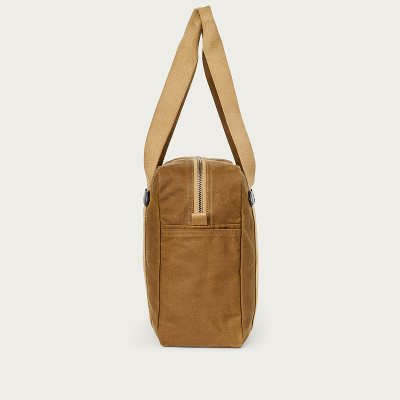 Tin cloth zipper tote bag di Filson | Dark tan (Brown)