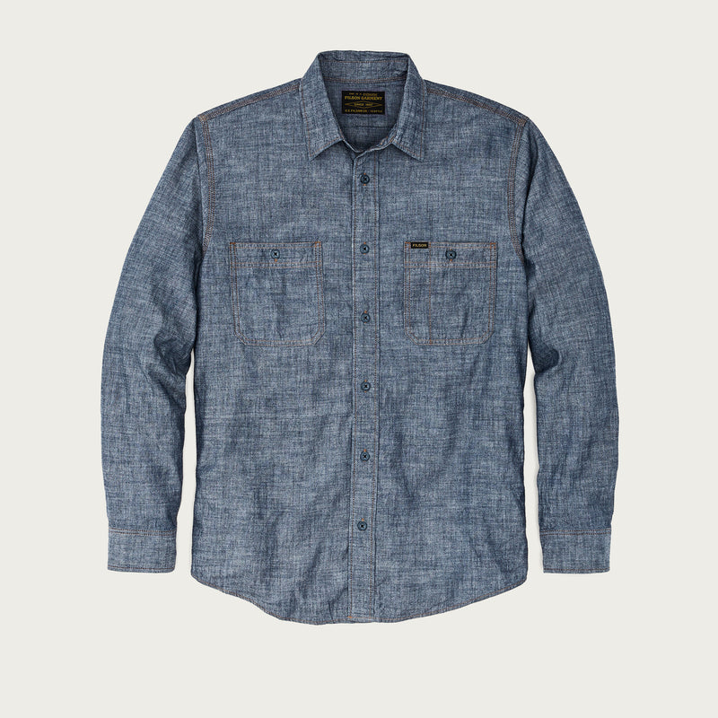 Chambray cpo shirt by Filson | Rinsed indigo chambr (Blue)