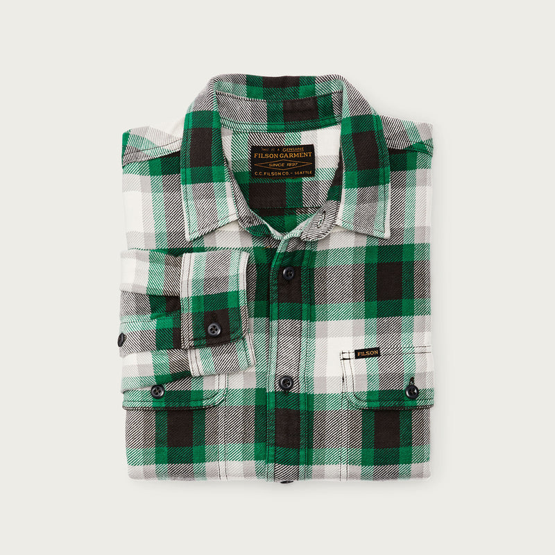 Vintage flannel work shirt von Filson | Green gray (Multicolour)