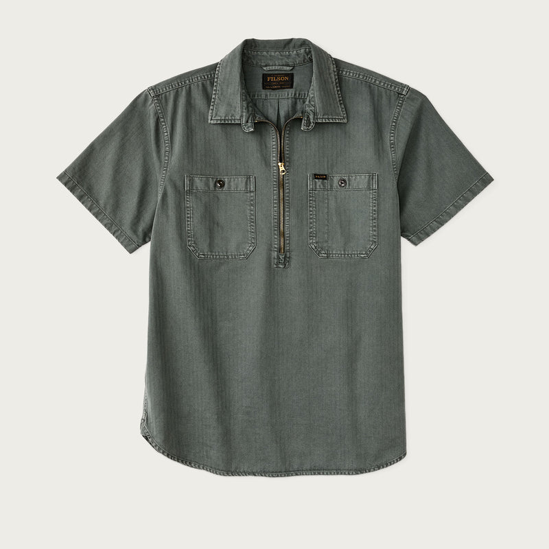 Short sleeve mechanic shirt by Filson | Gravel (Grey)