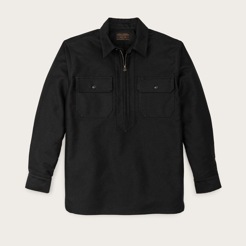 Moleskin quarter zip shirt by Filson | Black (Black)