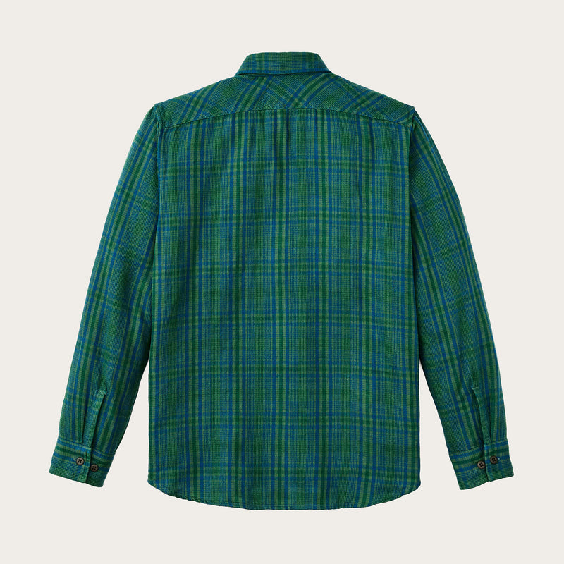 The rangeland flannel shirt by Filson | Green / blue plaid (Multicolour)