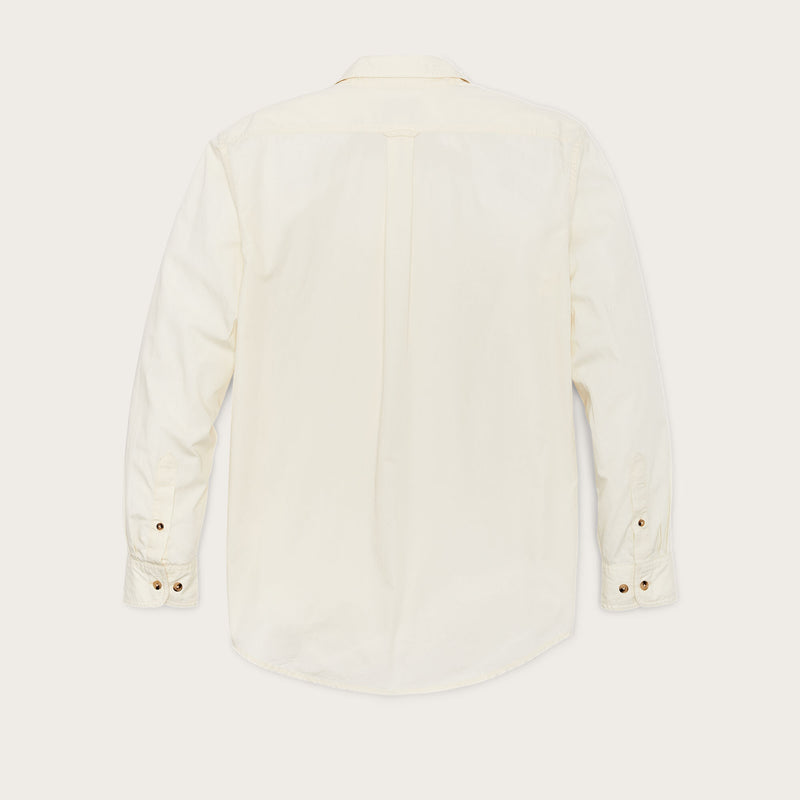 Filson's washed feather cloth shirt par Filson | Ivory (Beige)