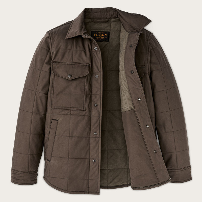 Surchemise jac-shirt matelassée cover cloth par Filson | Slate black (Brown)