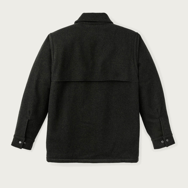 Lined mackinaw wool cape coat by Filson | Peat black (Grey)