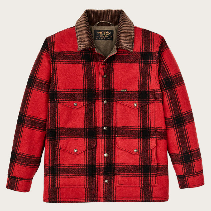 Veste cruiser spokane isolante par Filson | Red / black windowpa (Red)