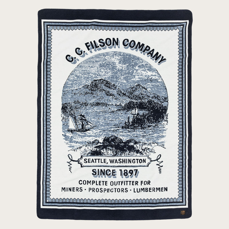 Wool-blend blanket by Filson | Navy / mountain sea (Blue)