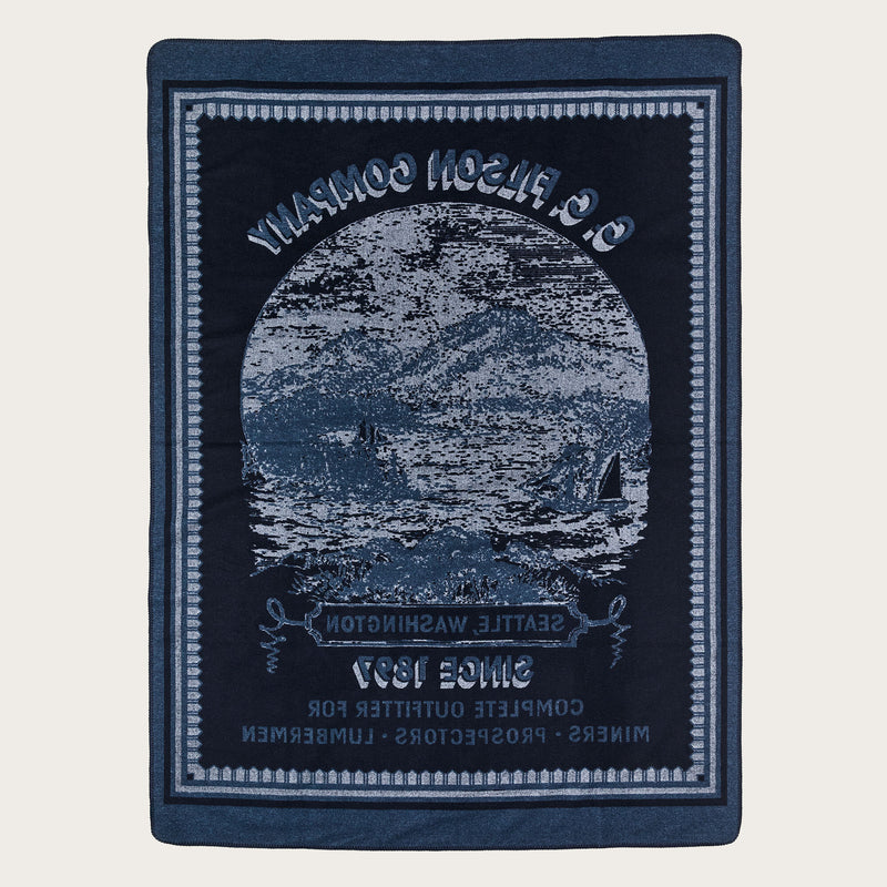 Wool-blend blanket by Filson | Navy / mountain sea (Blue)