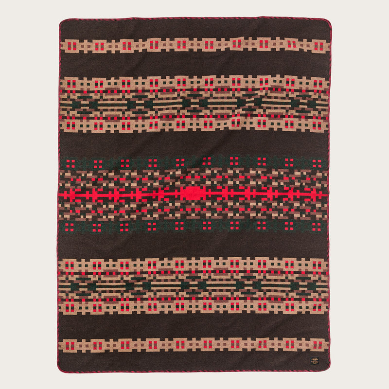 Coperta in misto lana di Filson | Brown / port multi (Multicolor)