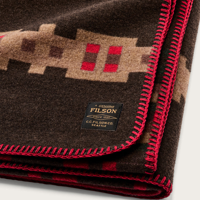 Coperta in misto lana di Filson | Brown / port multi (Multicolor)