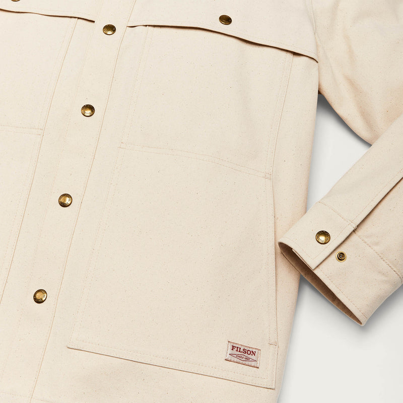 Dry tin cloth forester jac-shirt di Filson | Natural seed (Beige)