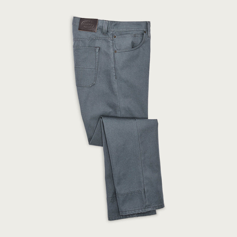 Dry tin cloth 5-pocket pants par Filson | Storm blue (Grey)