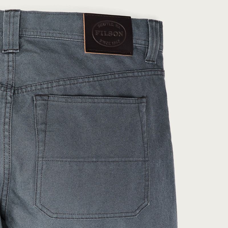 Dry tin cloth 5-pocket pants par Filson | Storm blue (Grey)