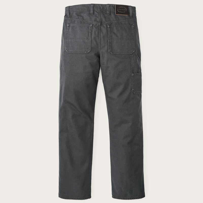 Dry tin cloth double front pants von Filson | Raven (Black)