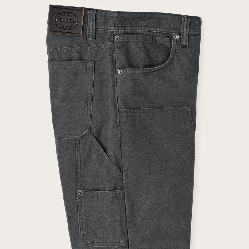 Dry tin cloth double front pants von Filson | Raven (Black)