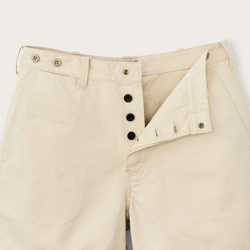 Dry tin cloth shorts di Filson | Natural seed (Beige)