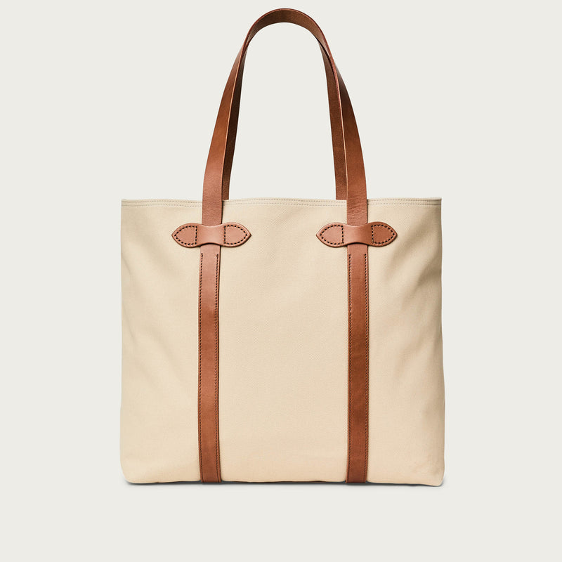 Rugged twill large open tote bag di Filson | Feather grey (White)