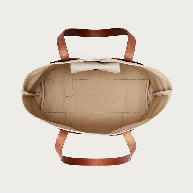 Rugged twill large open tote bag di Filson | Feather grey (White)