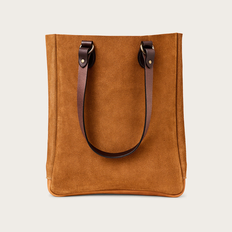 Suede open tote bag by Filson | Saddle brown (Brown)
