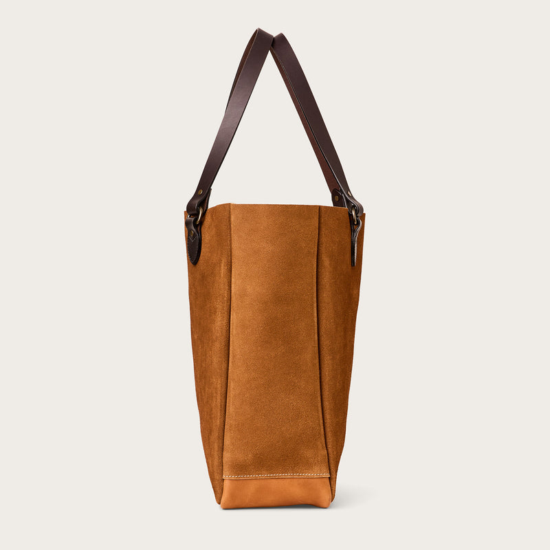 Suede open tote bag by Filson | Saddle brown (Brown)