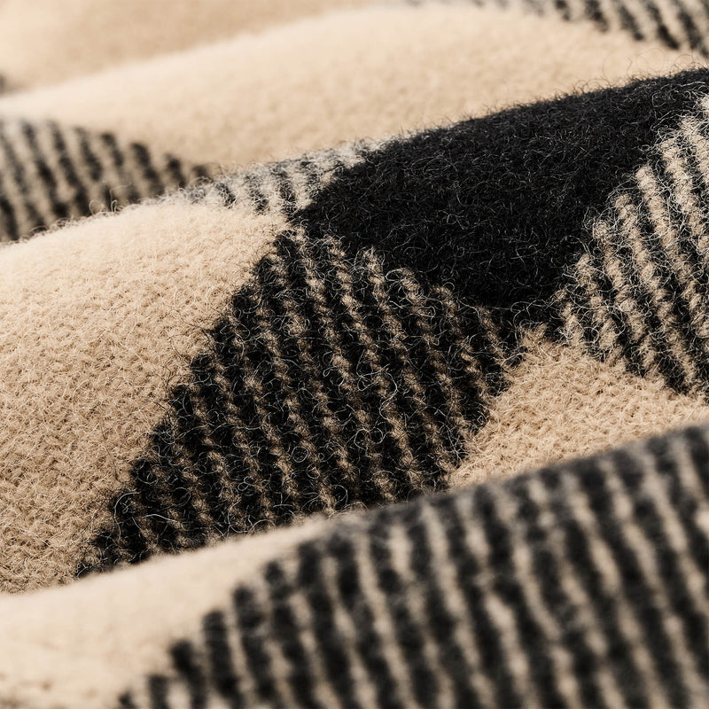 Women's wool long cruiser coat par Filson | Natural black (Beige)