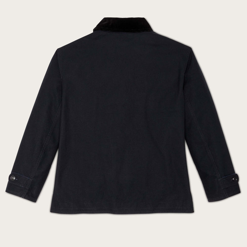 Women's dry tin cloth barn coat par Filson | Navy (Blue)