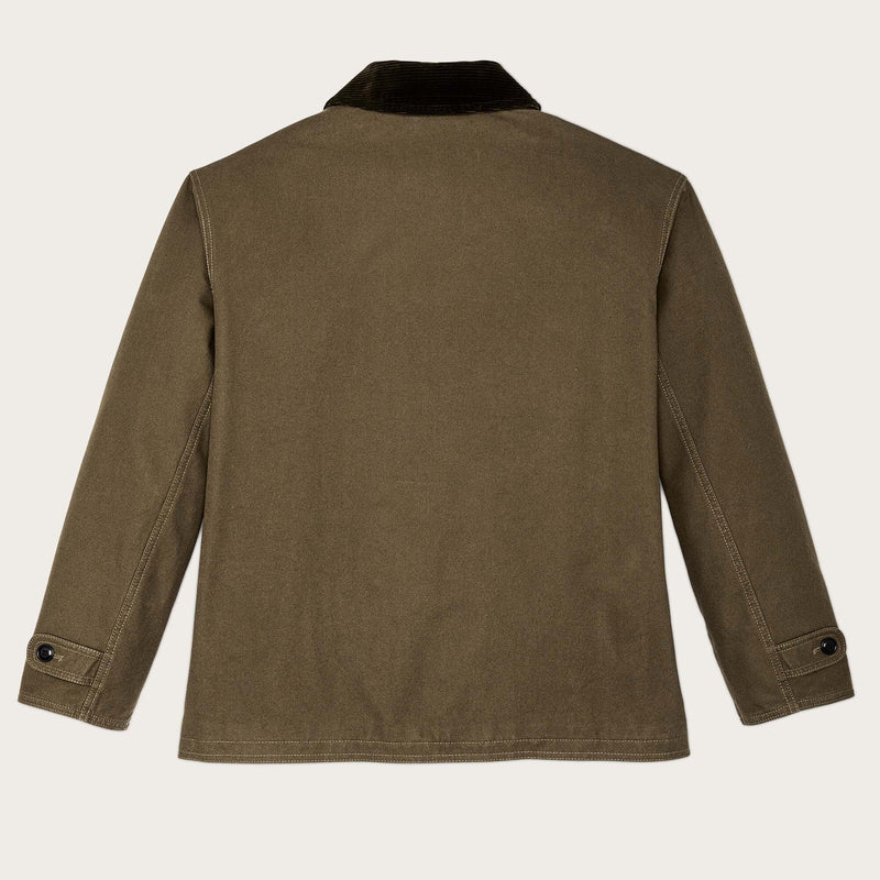 Women's dry tin cloth barn coat par Filson | Marsh olive (Green)