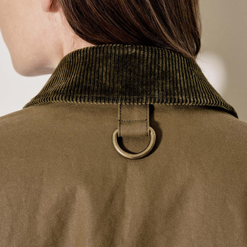 Women's dry tin cloth barn coat par Filson | Marsh olive (Green)