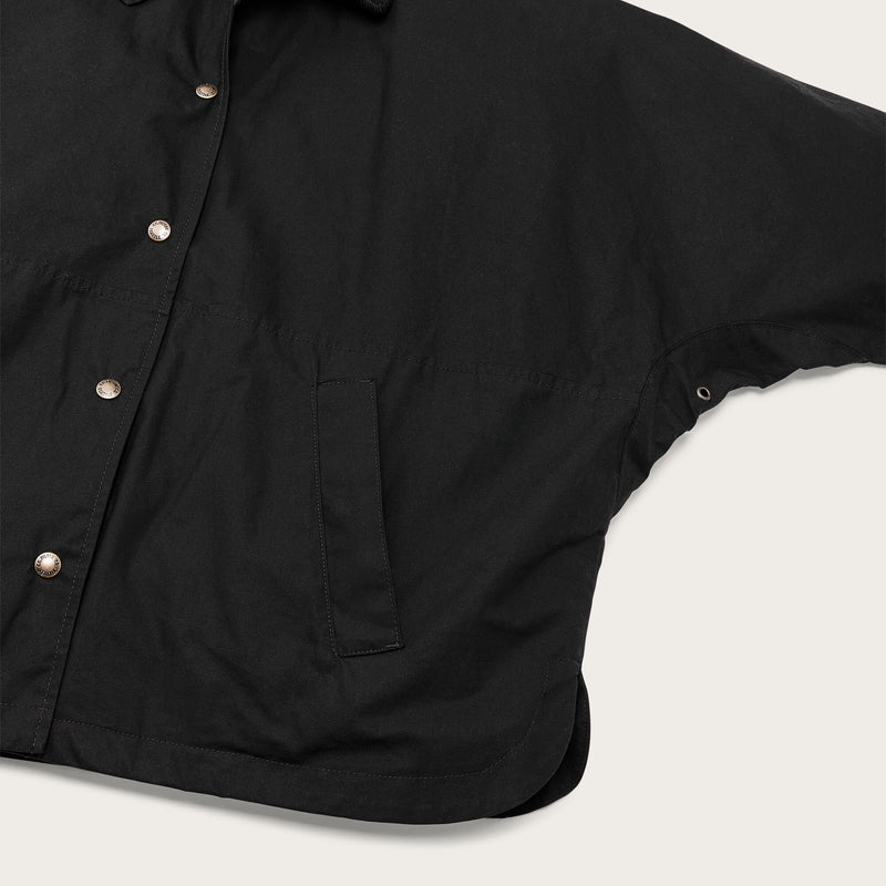 Giacca cerata harbor front da donna di Filson | Black (Black)