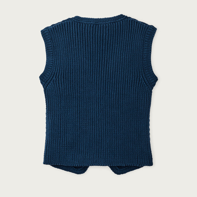 Women's jacquard cotton vest di Filson | Deep blue (Blue)