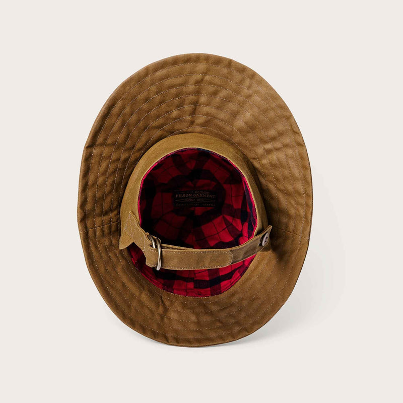 Tin cloth sou'wester hat by Filson | Dark tan (Beige)