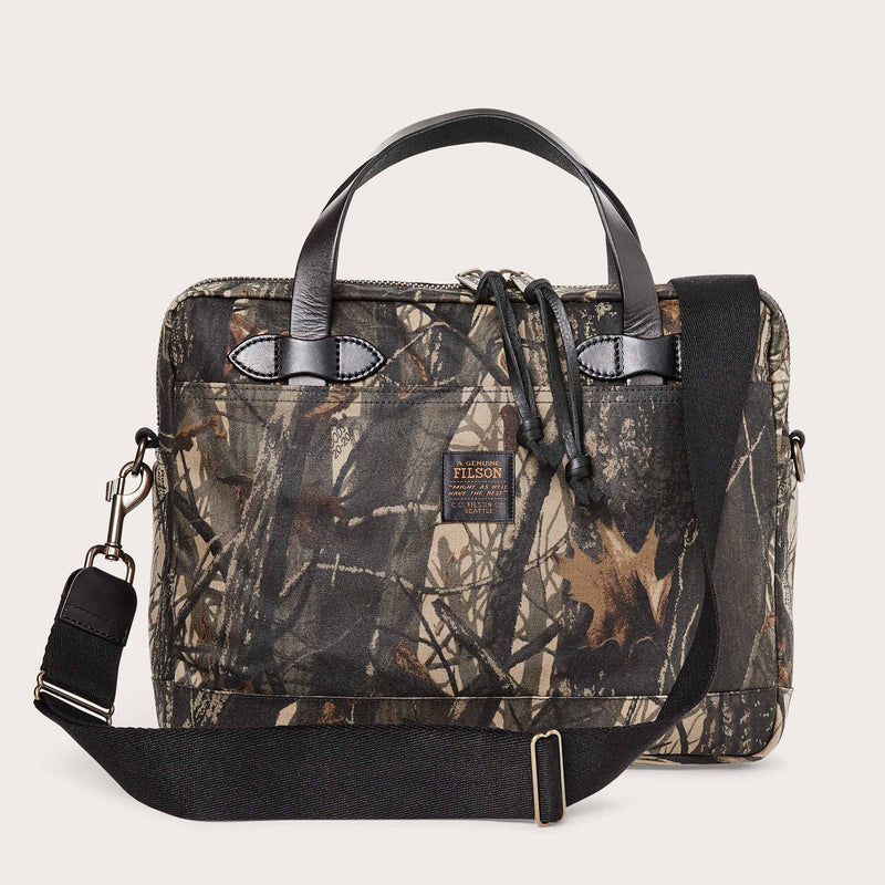 Tin cloth compact briefcase di Filson | Realtree hardwoods camo (Brown)