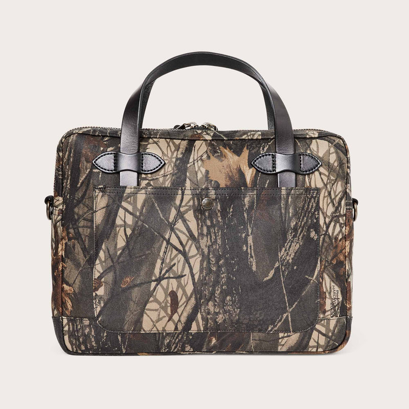 Tin cloth compact briefcase di Filson | Realtree hardwoods camo (Brown)