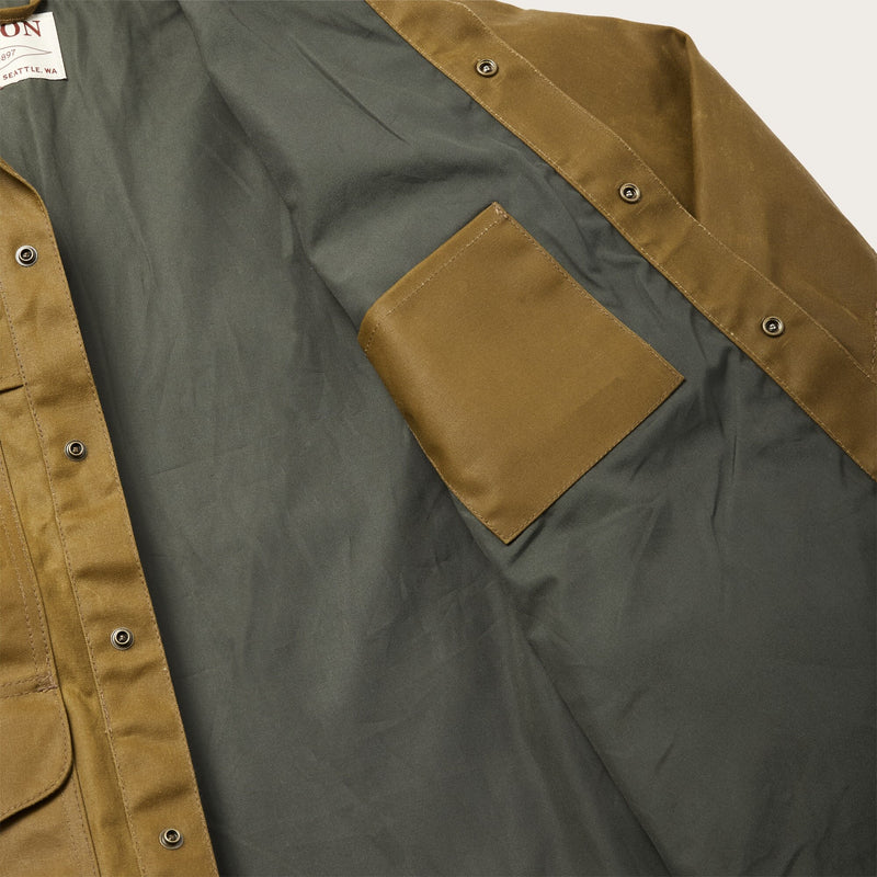 Lined tin cloth cruiser jacket di Filson | Dark tan (Beige)