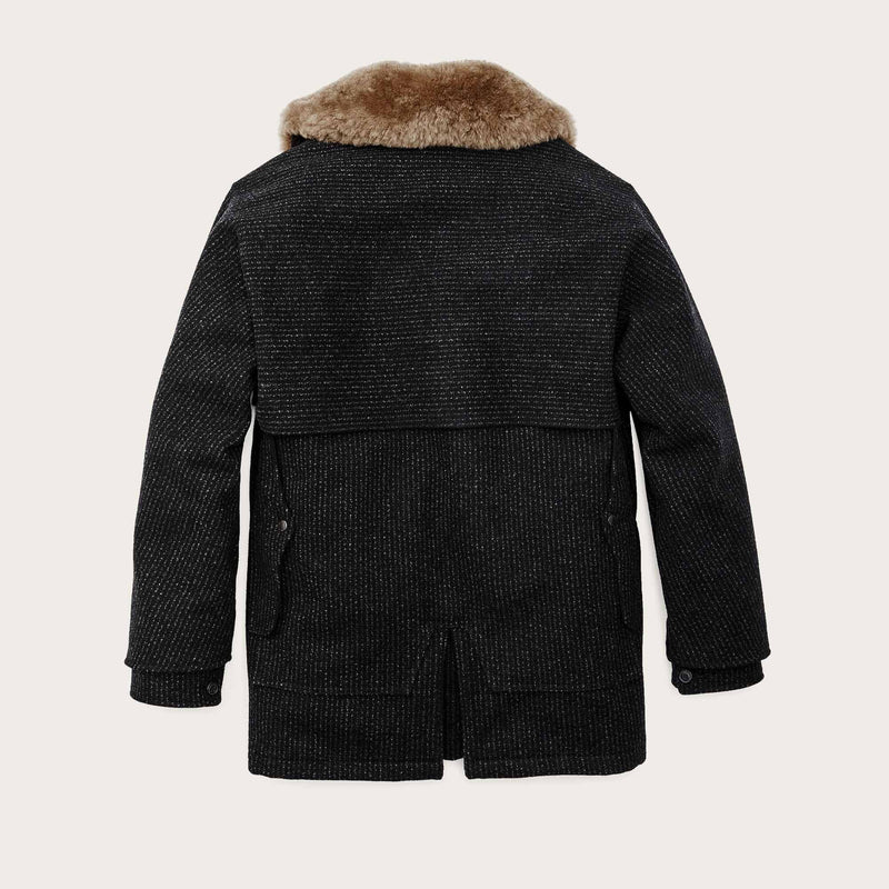 Lined mackinaw wool packer coat by Filson | Black charcoal rope (Grey)