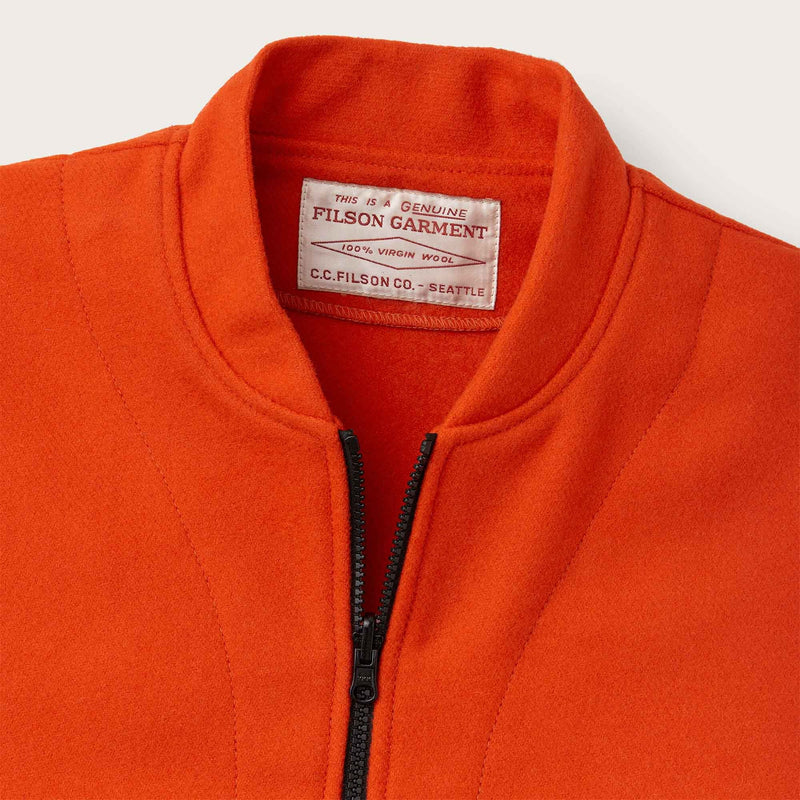 Mackinaw wool vest liner par Filson | Flame (Orange)