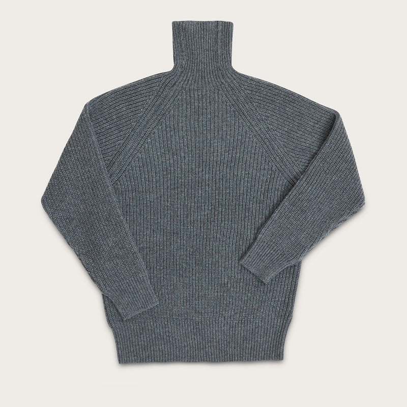Bristol roll neck sweater by Filson | Heather gray (Grey)