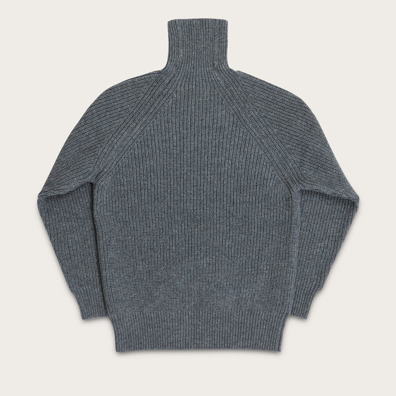 Bristol roll neck sweater by Filson | Heather gray (Grey)