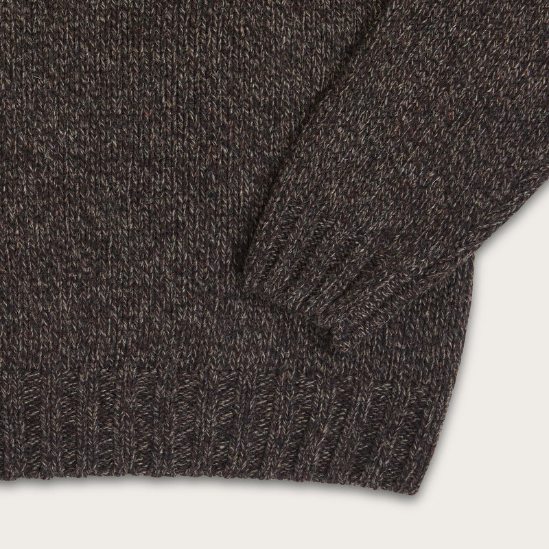 Irish wool 3-gauge sweater par Filson | Brown / hearth melange (Brown)