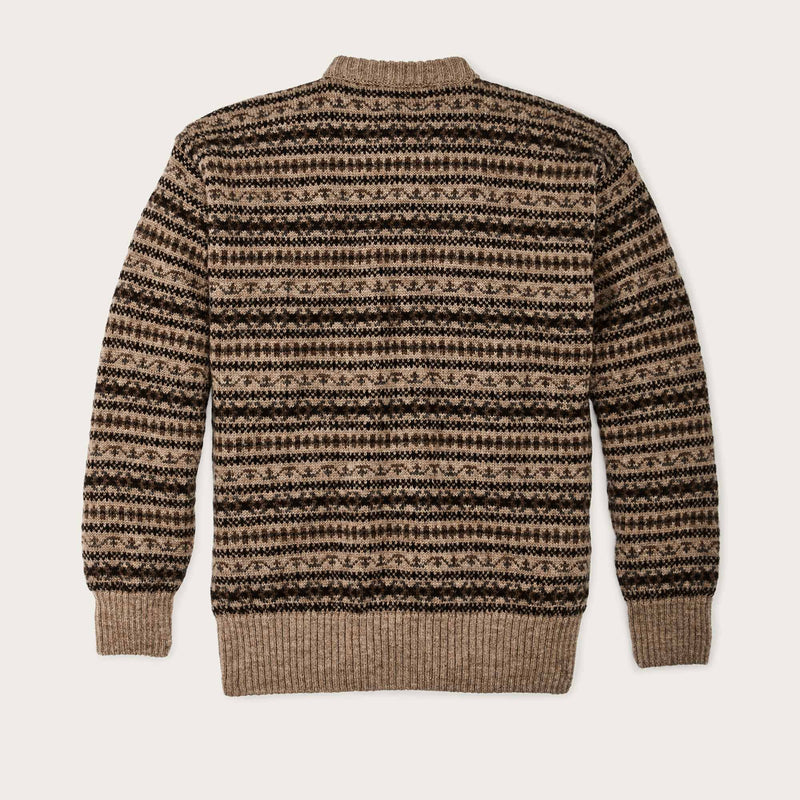 Fairisle crewneck sweater par Filson | Fawn / multi (Brown)