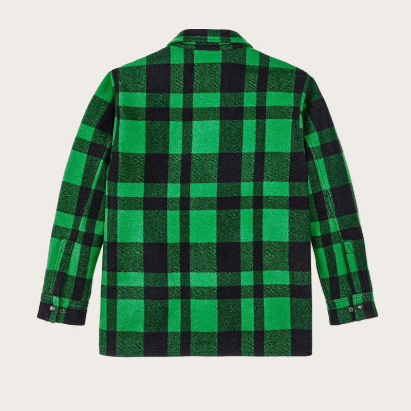 Lined mackinaw wool jac-shirt by Filson | Acid green / black h (Green)