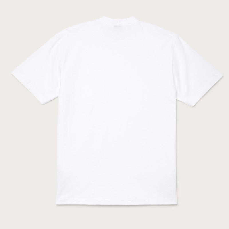 Buckshot t-shirt par Filson | White stag (White)